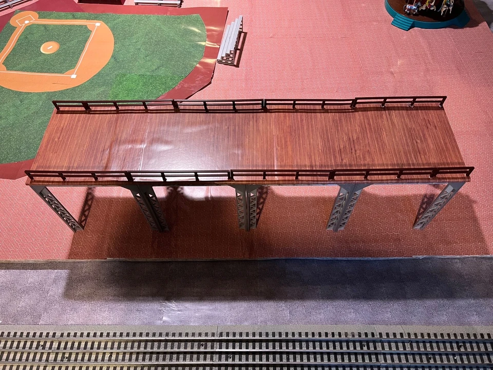 O Scale Bridge Trestle Kit 24" Long by 6" Wide by 6.5" High Elevated Train Line - Image 2 of 4