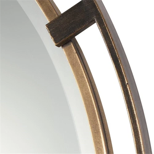 Uttermost Carrizo Contemporary MDF Iron and Glass Decorative Mirror in Bronze - Picture 3 of 4