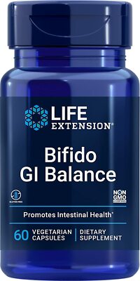 Life Extension Bifido GI Balance 2 Billion CFU for Digestive Health 60 Capsule