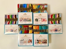 Lot of 12 Boxes DMC Skeins Assorted Colors Embroidery Floss Thread *NEW!