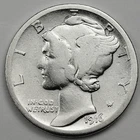 Photo of a 1916-S Mercury Dime from an eBay listing that sold on Jul 21, 2026