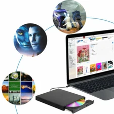 USB 3.0 DVD±RW CD±RW External Writer Drive Burner Reader Player For Laptop Dell