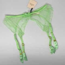 Agent Provocateur Casper Mint Green Suspender AP4 Large NWT