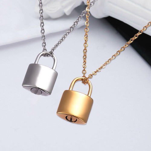 Cute Padlock Cremation Urn Necklace 