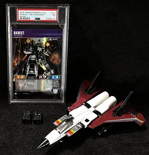 G1 1985 RAMJET • 100% COMPLETE • PSA CARD HASBRO STAMP • VINTAGE G1 TRANSFORMERS