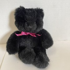 Russ Blacky Teddy Bear 8  5405 Black Plush Stuffed Animal
