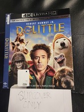 PLS READ/ Dolittle 2020 - 4K HD Slipcover ONLY - NO DISCS