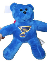 St. Louis Blues Hockey Plush Bear Stuffed Animal Blue 7 Inches Tall New NHL