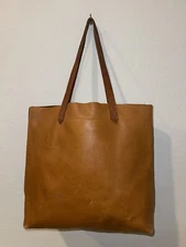 •Madewell• The Transport Tote-English Sadde Brown Leather Bag 53228-Good Cond.