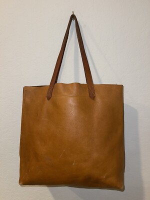•Madewell• The Transport Tote-English Sadde Brown Leather Bag