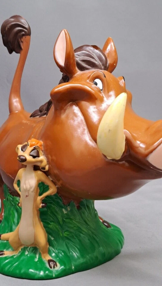 Figura Banco Vinilo Disney El Rey León Timón y Pumba de Enesco Foto 3 de 4