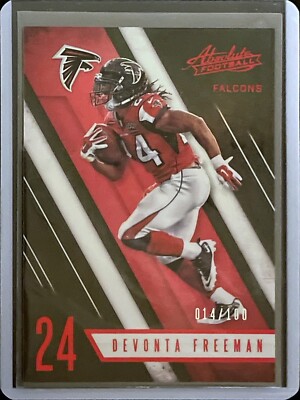 Devonta Freeman - 2016 Panini Absolute Football - Numbered /100 #62