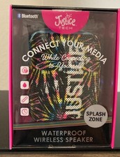 Justice Tech Splash Zone Powerful Bluetooth IPX5 Waterproof Wireless Speaker-NEW