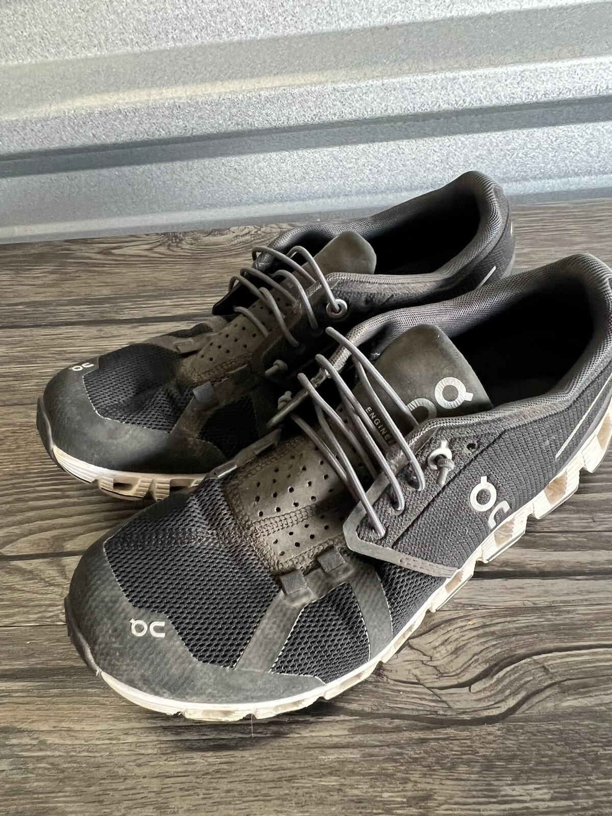 On Cloud Womens Cloudflow Black Running Shoes Siz… - image 1