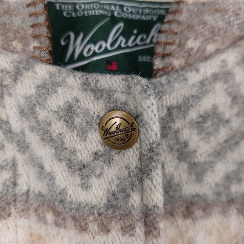 Woolrich Women's Fair Isle Hooded Coat Size XL - Picture 4 of 6