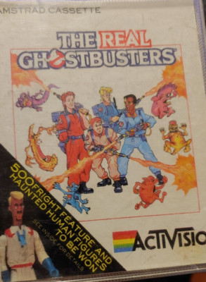 The Real Ghostbusters (Activision 1989) Amstrad CPC (Tape, Box, Manual) works