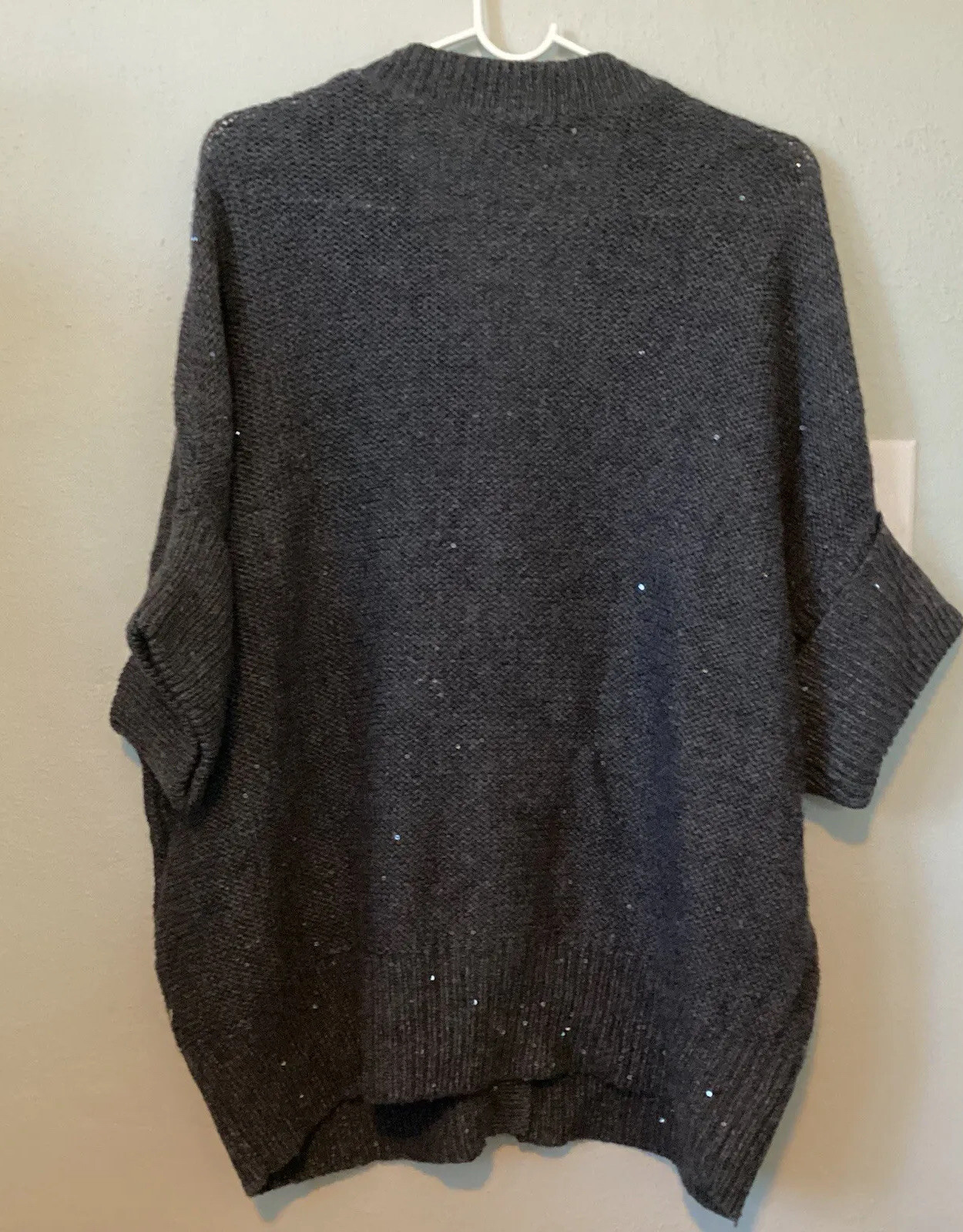 Talbots Oversize Medium Sequins Sparkle Button Sw… - image 2