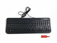 MICROSOFT WIRED KEYBOARD 600 MODEL 1576 WINDOWS COMPUTER DESKTOP SLIM