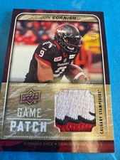 2015 CFL UPPER DECK JON CORNISH PATCH 3/15