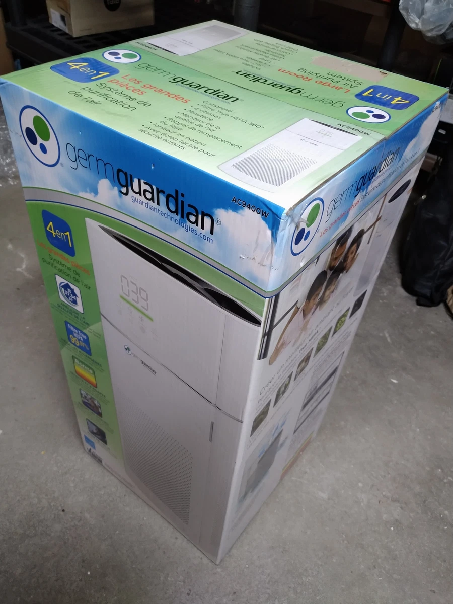 GermGuardian Large Room 360 Degree True HEPA Air Purifier AC9400W