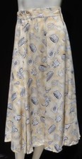 Vintage DESERT WEST by Sherry Holt USA women  s M Western Rodeo Flared Midi Skirt