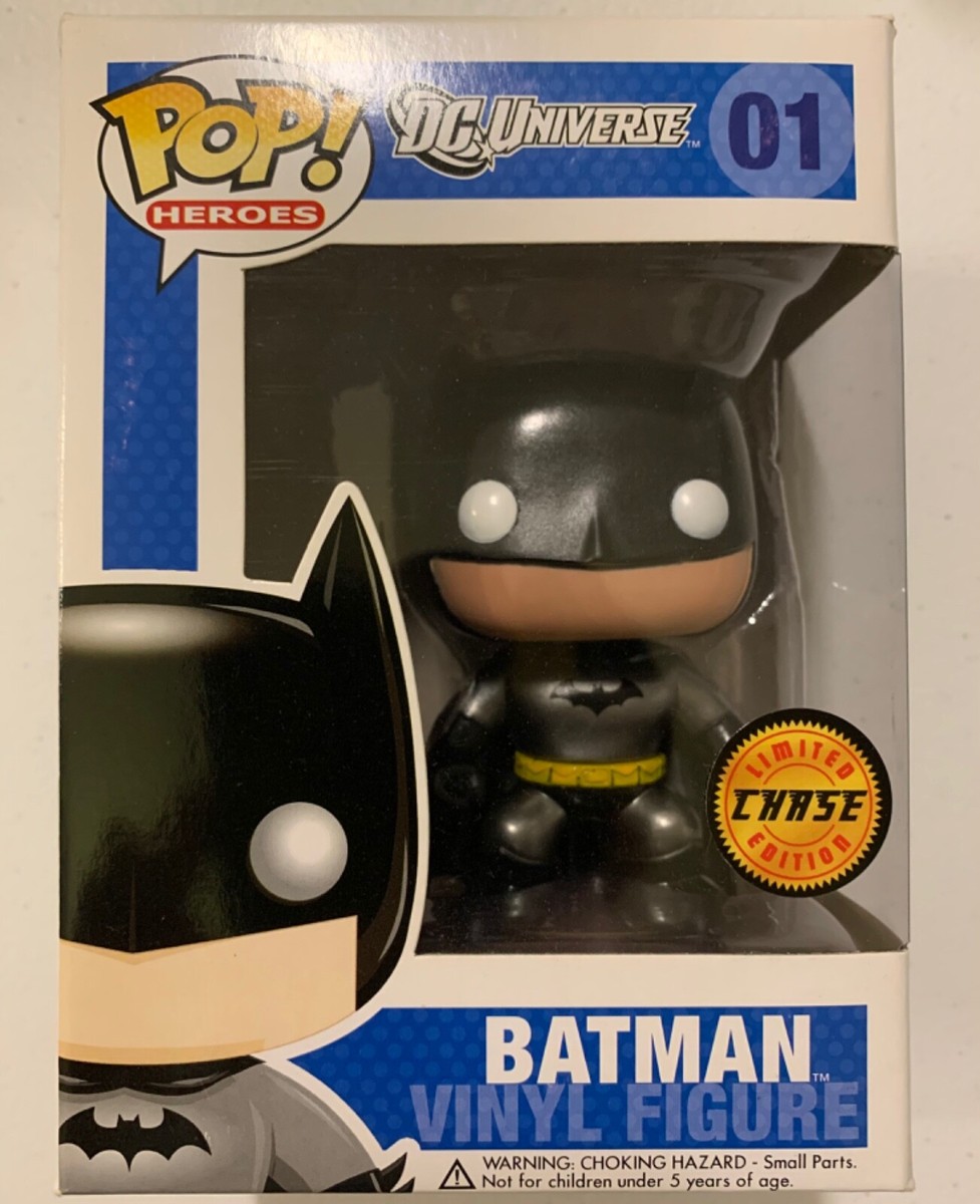 Funko Pop DC Universe Metallic Chase Batman 01 ORIGINAL BLUE