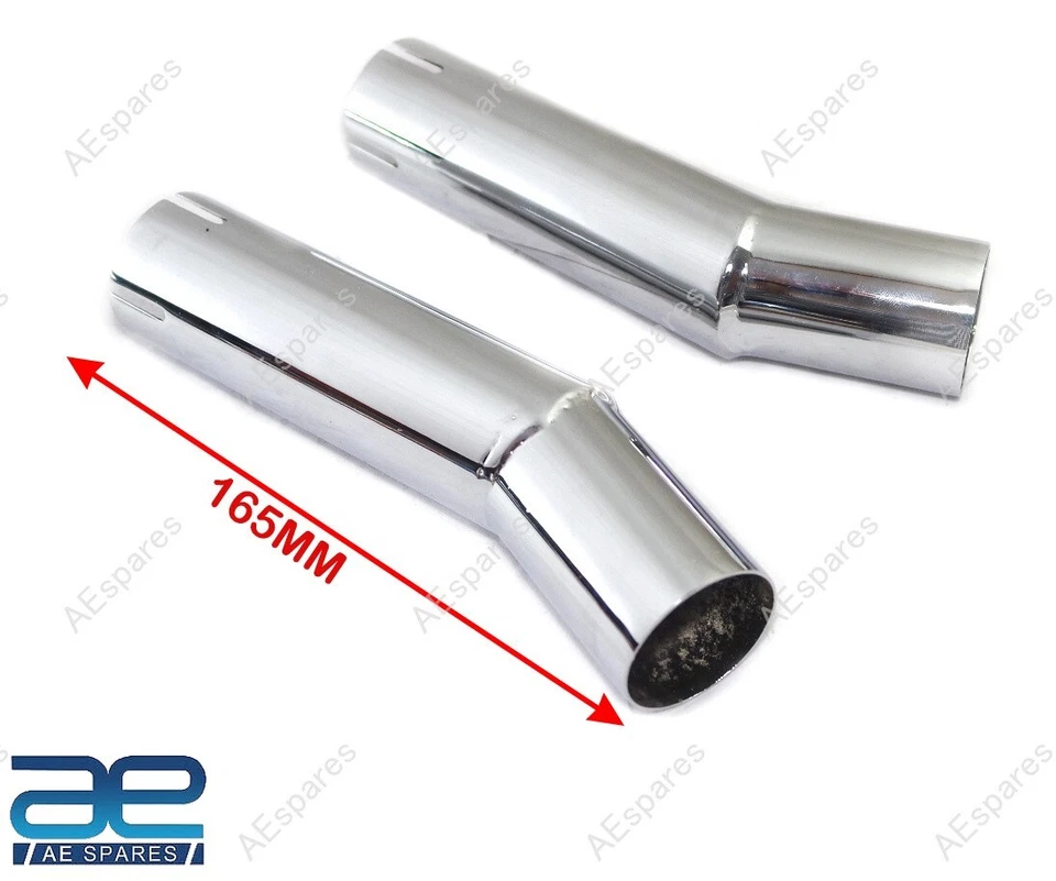 2X ADAPTADOR SILENCIADOR TUBO ESCAPE PARA TRIUMPH T100 BONNEVILLE 2001-09 80-03255 S2u Foto 2 de 4