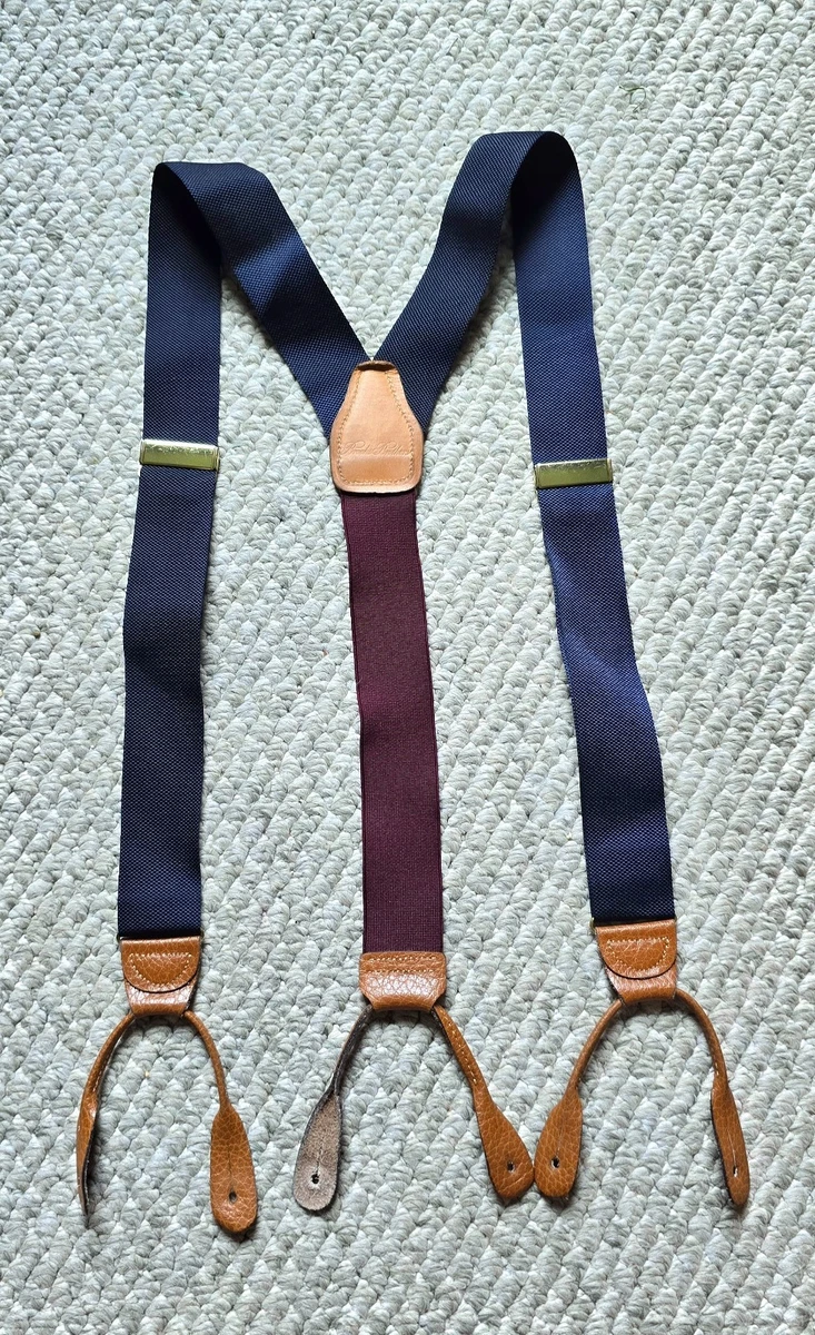Brooks Brothers Blue Suspenders for Men for sale | eBay