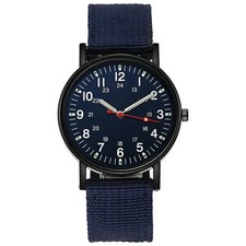 Men’s Military Leather Date Quartz Analog Army Casual Dress Wrist Watches UK