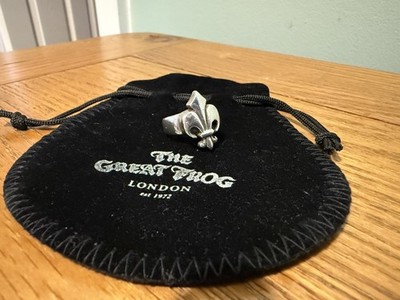Der große Frosch kleiner Fleur de Lis Ring - Größe N