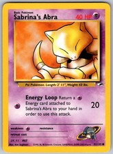 Sabrina's Abra 91/132 Common Gym Heroes Pokemon Lightly Played on eBay