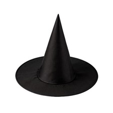Halloween Black Witch Wizard Hat for Women Party Costume Decor Accessory