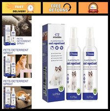 Natural Cat Deterrent Spray - Non-Toxic Anti-Scratch Training Aid for Pets 2pc 