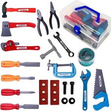 Educational 21-Piece Pretend Tool Kit for Toddlers - Safe  Durable Playtime