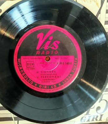 CLAUDIO VILLA 100 JAHRE GEBURT 45 UMDREHUNGEN 7'' SELTEN EP DAMEN + 3 SCHRAUBEN RADIO 54