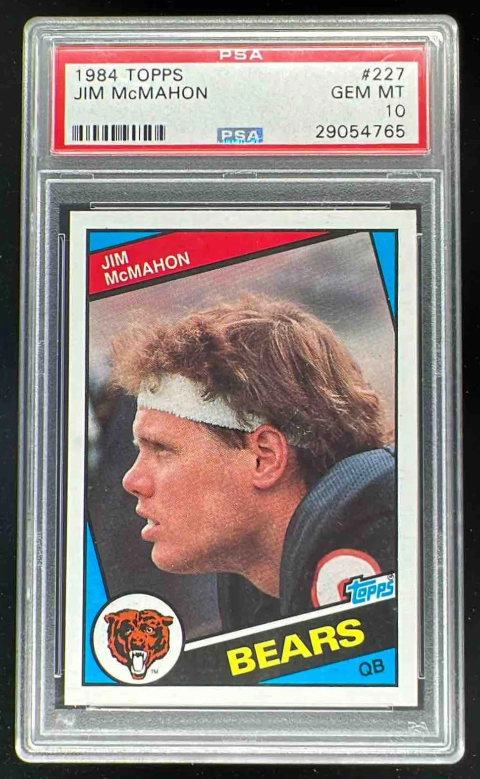 1984 Topps #227 Jim McMahon PSA 10