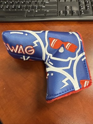 Swag Golf Patriotic Concentric Skulls Blade Cover *NEW* DISCONTINUED club putter