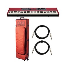 Nord Piano 6 Portable 88-Key Hammer Action Keybed Keyboard Bundle PRO Red 