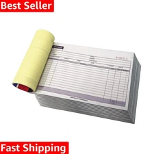 Carbonless Receipt Invoice Book - 5 Sets of 5.5" x 8.5" with Consecutive Numbers