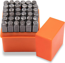 Metal Letter Punch Set 3/16   5Mm,36Pc Steel Number and Letter Stamp Set,Stampin