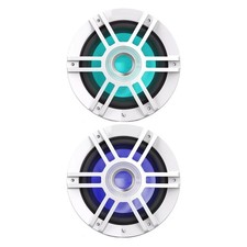 Infinity KAPPA 1010M 10" 900W Marine Multicolor RGB LED White Subwoofer Pair 