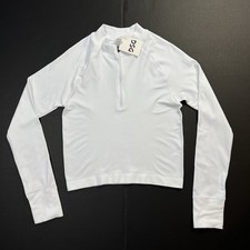 DSG Momentum Seamless 1/4 Zip L/S Shirt White Womens Size Large NWT