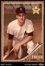 1962 Topps #31 Tom Tresh Yankees RC ROYw 8 - NM/MT