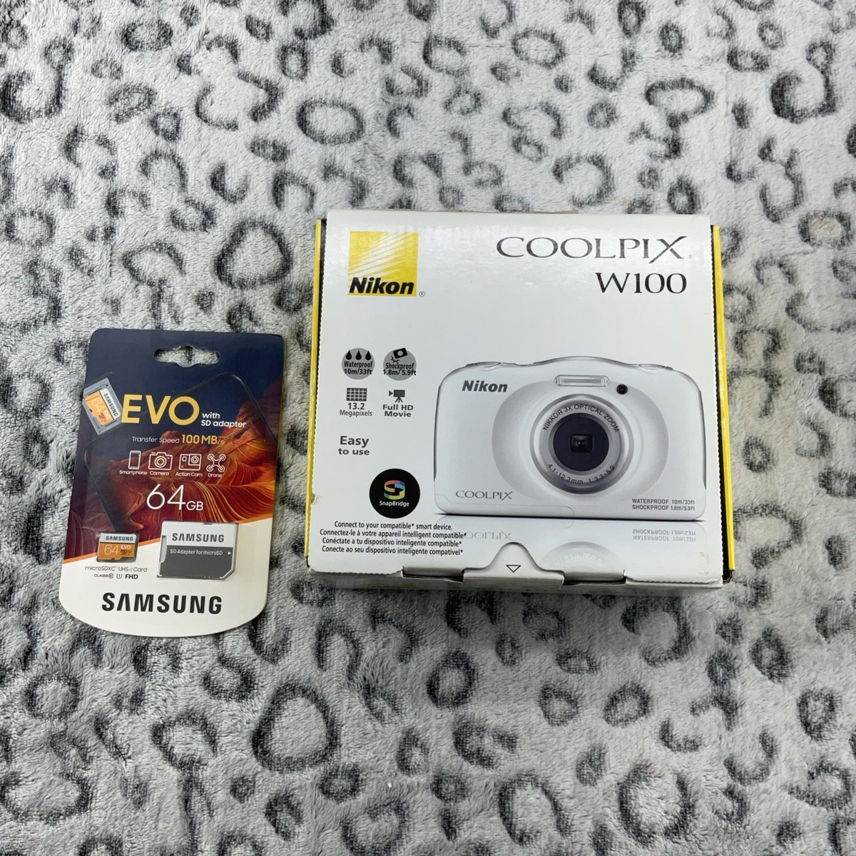 Nikon COOLPIX W100 13.2 MP Digital Camera - White for sale