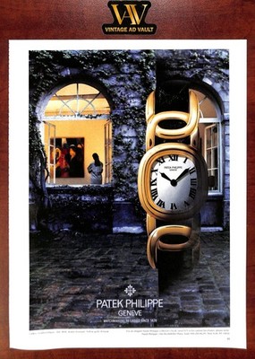Patek Philippe Geneve Ladies' Golden Ellipse Ref. 4830 Vintage Print Ad Wall Art