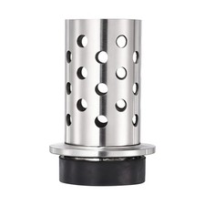 2.5" x 5" Perforated Casting Flask Vacuum Casting Wall Flanged with Base