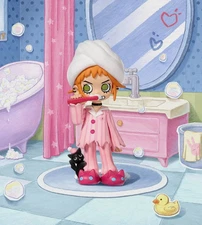 POP MART x Lil Peach Riot Sleepover Series Gigi-Brush Teeth Confirmed Figure