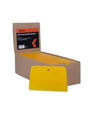 Body Filler Spreaders Pack of 100 - 5" Yellow Reusable Plastic 5inch