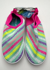 Speedo Water Shoes Kids Girls Sz XL 11-12 Pink Splash and Sun Booties Pool Beach