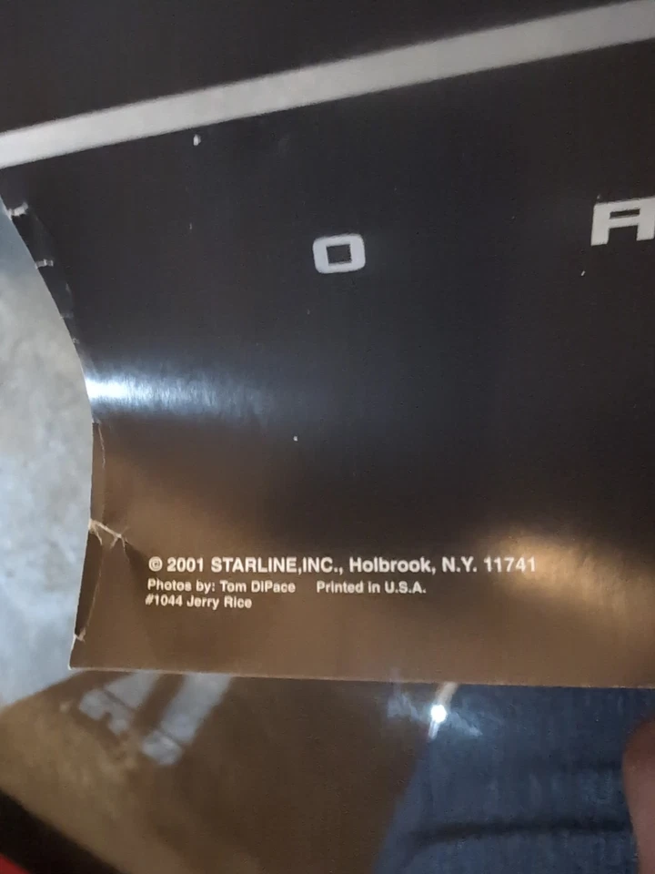 LEGEND JERRY RICE ORGINAL COSTSCOS POSTER OAKLAND RAIDERS FOOTBALL HOF - Image 2 of 3